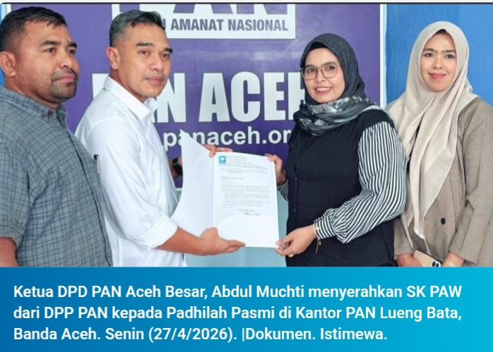Skandal Asusila Berujung PAW, DPP PAN Copot Anggota DPRK Aceh Singkil