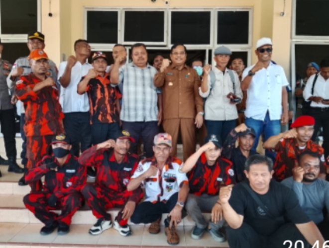 Demo Buruh dan LSM di Kantor Bupati, Tuntut PT Nafasindo Bayar Hak Pekerja