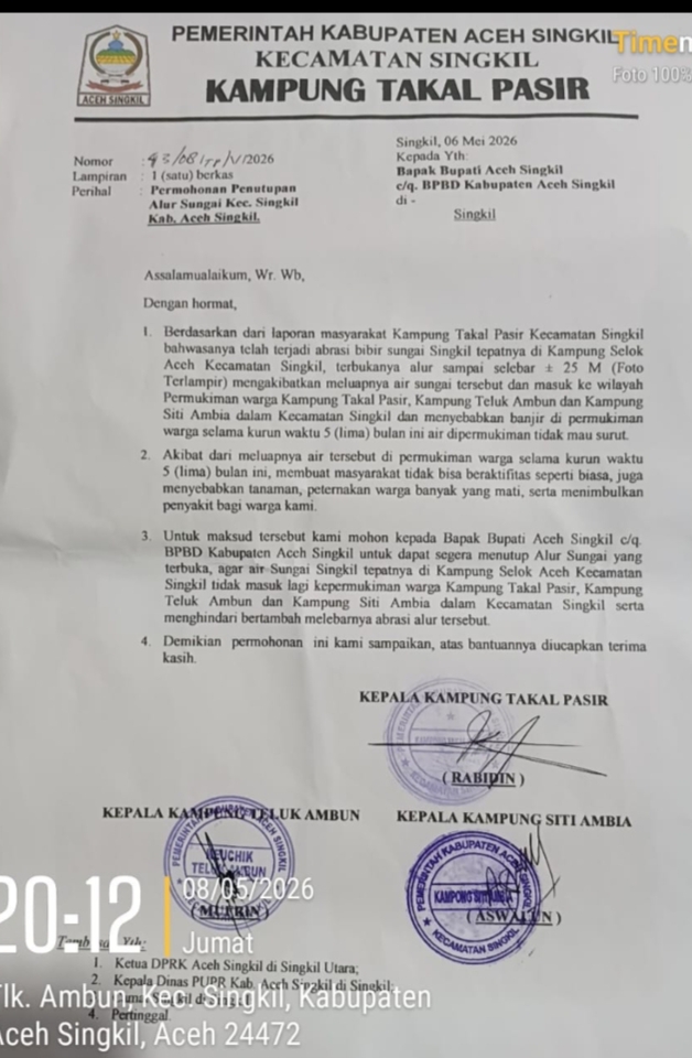 Terancam Hancur Akibat Abrasi, Tiga Kades Surati Pemda